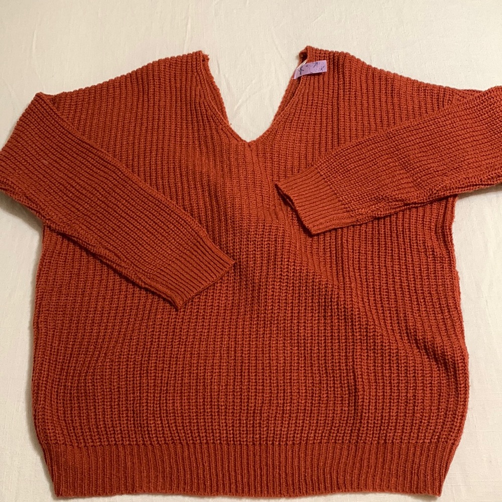 Francesca’s collections Twist Back Sweater